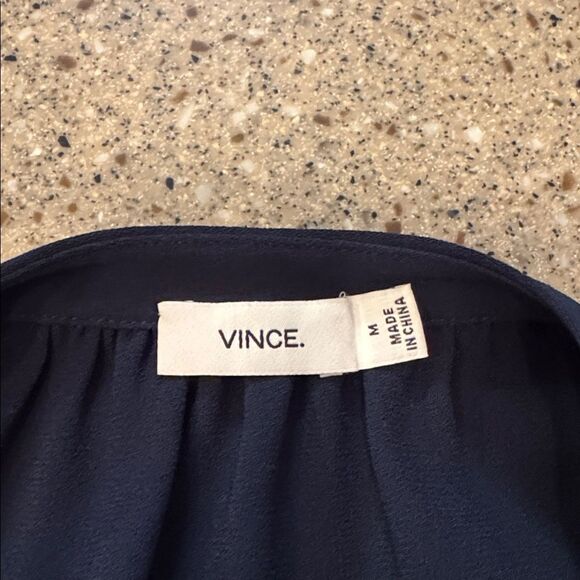 VINCE Short Sleeve Popover Shift Dress - Picture 8 of 10